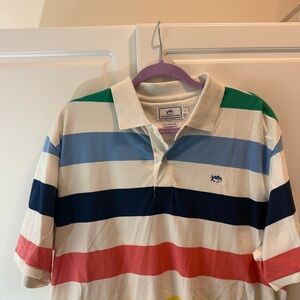 Southern Tide Cream Polo Shirt